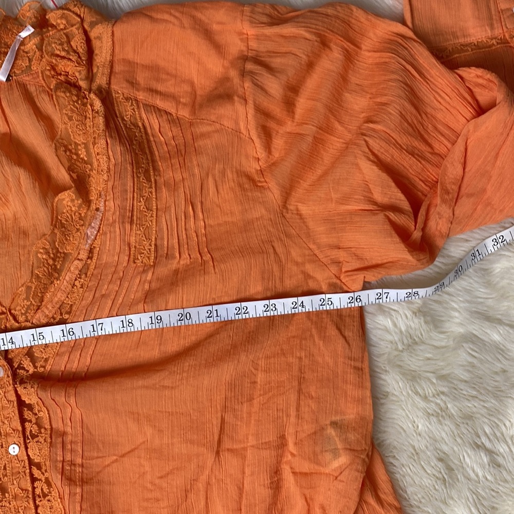 Free People Clemence Buttondown - Super Tropical Size XL - Picture 16 of 17